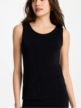 Chico’s Travelers Tank Top Black Size 1X